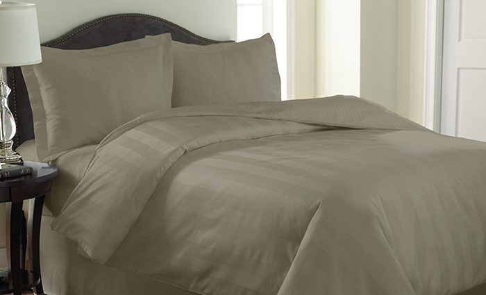 demask comforter set white